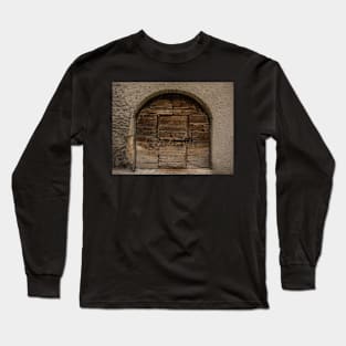 Old Door in Malcesine, Italy Long Sleeve T-Shirt